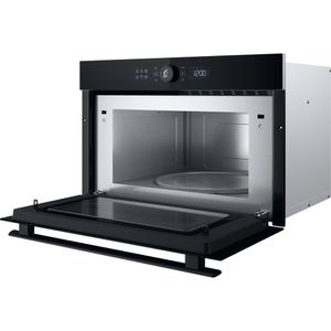 Whirlpool Microondas Encastre WMD44MB Negro Electrónico 31 MW + Función Grill 1000.0 Perspective open