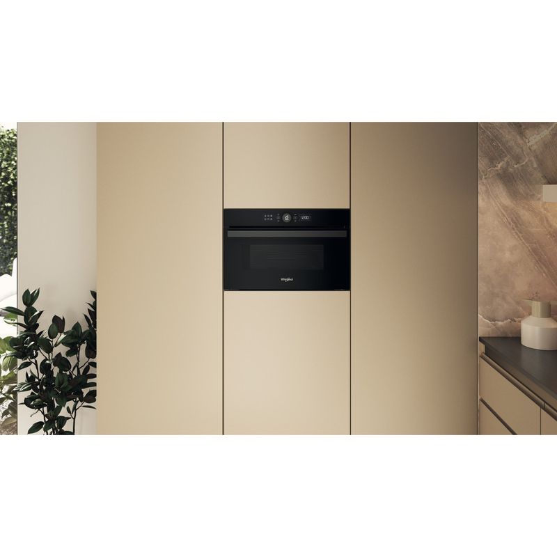 Whirlpool Microondas Encastre WMD44MB Negro Electrónico 31 MW + Función Grill 1000.0 Lifestyle frontal