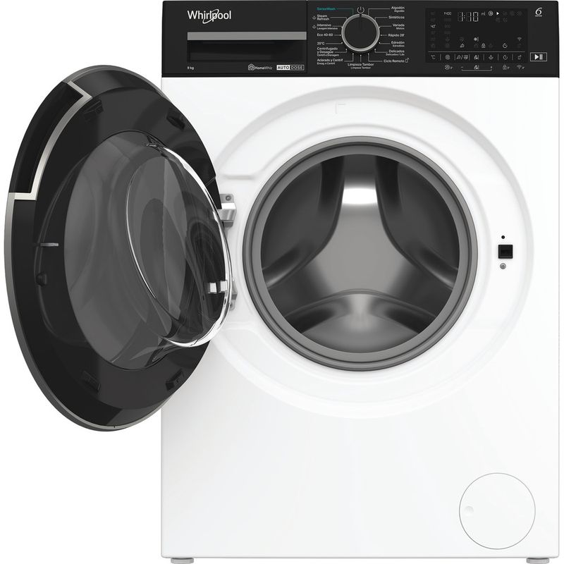 Whirlpool Lavadora Libre instalación WPM 97W ADS SPT Blanco Cargador frontal A Frontal open