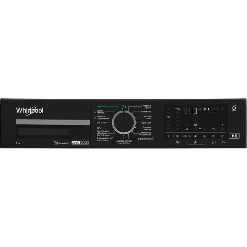 Whirlpool Lavadora Libre instalación WPM 97W ADS SPT Blanco Cargador frontal A Program