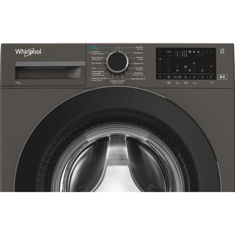 Whirlpool-Lavadora-Libre-instalacion-WAM-07GB-SPT-Manhattan-Grey-Cargador-frontal-A-Control-panel